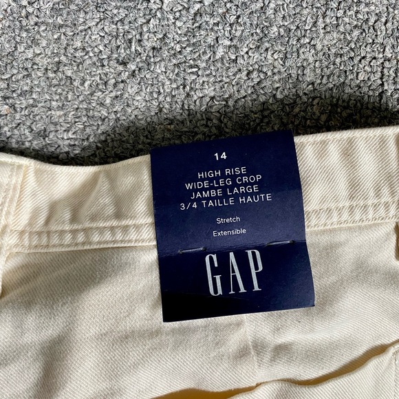 Gap High Rise Wide Leg Crop NEW size 14 - Picture 3 of 5